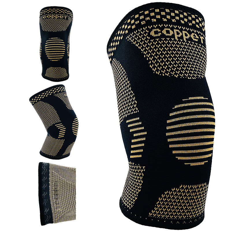 CopperFlex breathable copper-fiber knee support